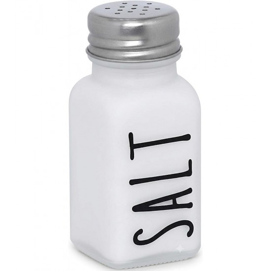 Saleiro 80ml Branco Manhattan em Vidro e Inox Hauskraft